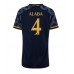 Real Madrid David Alaba #4 Bortedrakt Dame 2023-24 Korte ermer